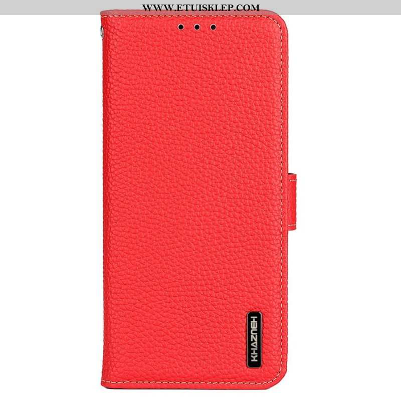 Etui Folio do Samsung Galaxy S23 5G Khazneh Skóra Liczi